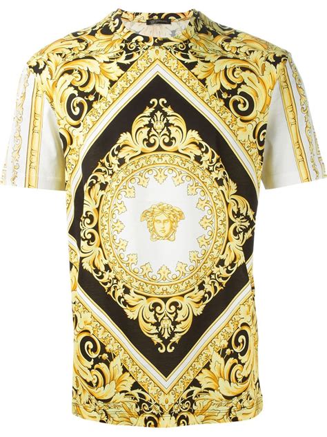 versace t shirt herren medusa|Versace baroque t shirt.